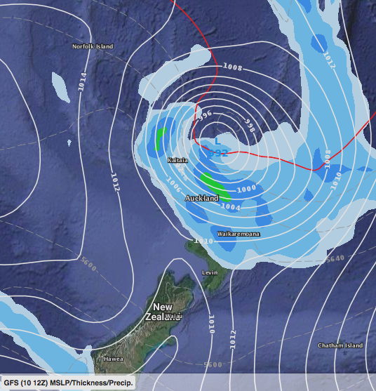 Cyclone Hola now heading to New Zealand, main threat is Monday (+8 maps